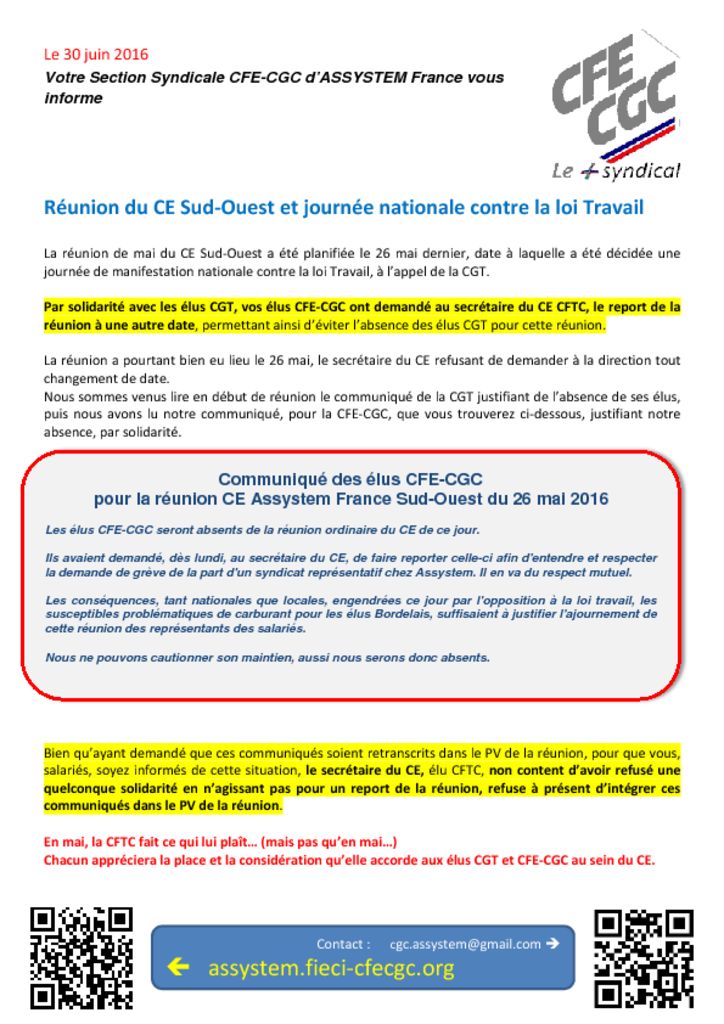 thumbnail of 160630 Communiqué réunion CE CFE-CGC_info